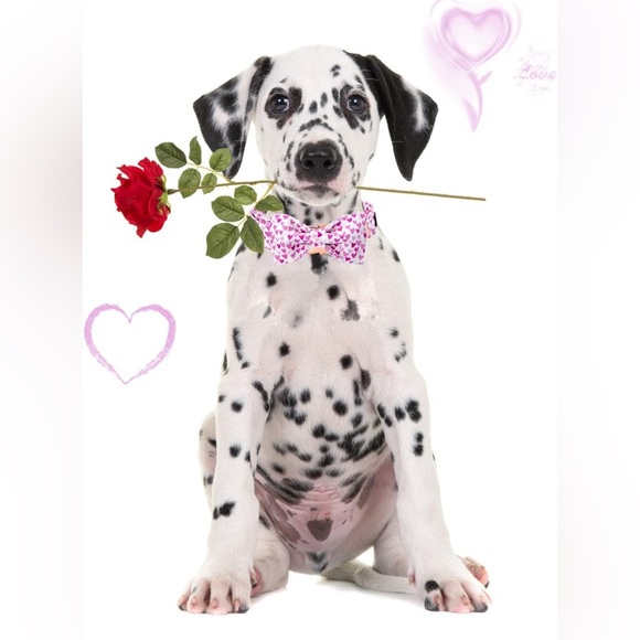 XL NWT ARING PET Valentine's Day Dog Collar, Adorable Bowtie Dog Collars - Picture 5 of 9